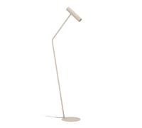EGLO Caminia Piantana a LED, elegante lampada a stelo angolare con faretto regolabile, in metallo colore sabbia e oro, lampada da soggiorno con lampadina GU10, luce bianca calda