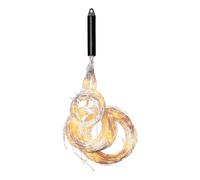 EGLO Catena luminosa Dew Drop, decorazione soggiorno, camera da letto, catena a LED, acciaio color argento, plastica trasparente, bianco caldo, 300 cm