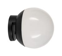 EGLO Cerveteri-E lampada da specchio a LED, lampada da specchio da bagno, in plastica nera e bianca neutra, IP44