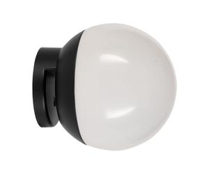 Eglo Cerveteri-E - Lampada da specchio a LED, per bagno, installazione clip, in plastica di colore nero e bianco, neutro, IP44