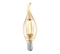 Eglo cf37 11559 una Lampadina LED E14, 4 W, attacco E14, 2200 K, in vetro e ambra, colore: giallo
