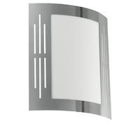 Applique Contemporanea Da Esterno City 1 Luce Acciaio Inox Grigio 1 Pannello