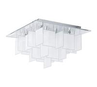 Plafoniera Moderna Condrada 1 Acciaio Cromo 8 Luci G9 18W