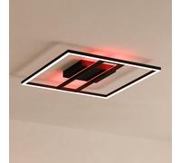 Eglo Plafoniera LED Calagrano-Z 45x45 cm Smart Home ZigBee, App e Alexa, RGB, dimmerabile, nero