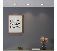Eglo connect-z Carosso-Z - Faretto spot LED da incasso Smart Home, uso con ZigBee, app e controllo vocale Alexa, luce bianca calda e fredda, RGB, dimmerabile, in alluminio bianco, 9,3 cm