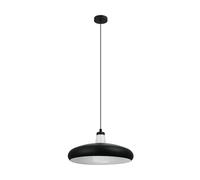 Eglo connect LED lampada a sospensione Tabanera-C, 1 fiamma, lampada appesa in acciaio e vetro nero e bianco, temperatura colore variabile (caldo, neutro, freddo), RGB, dimmerabile