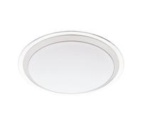 Eglo connect LED lampada da soffitto Competa-C, Smart Home, lampada | da parete in acciaio e plastica, bianco, argento, trasparente Ø 43 cm, dimmerabile, toni bianchi e colori regolabili
