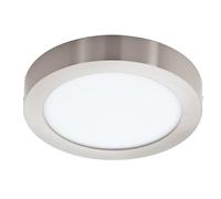 Eglo FUEVA-C Lampada da soffitto 15.6 W, Color nichel opaco, Ø 22.5 cm