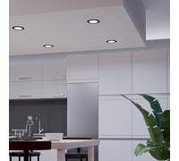 EGLO connect Luci LED da incasso Fueva 6-Z, nero, Ø12cm EGLO connect