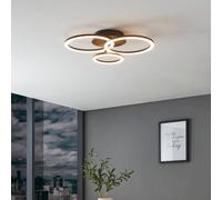 Plafoniera Moderna Parrapos-Z Led Acciaio Nero Grande