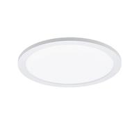 Eglo connect, plafoniera a pannello Led Sarsina-c, Smart Home, alluminio e plastica, bianco, diametro di 30 cm, telecomando incluso, dimmerabile, tonalità e colori del bianco regolabili