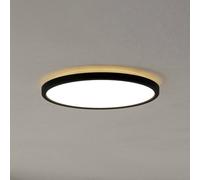 Eglo connect.z Rovito-Z Plafoniera LED per bagno, Smart Home, uso con ZigBee, app e controllo vocale Alexa, luce bianca calda e fredda, RGB, dimmerabile, nera, IP44, diametro 30 cm