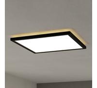 Eglo connect.z Rovito-Z Plafoniera LED per bagno, Smart Home, uso con ZigBee, app e controllo vocale Alexa, luce bianca calda e fredda, RGB, dimmerabile, nera, IP44, 39 x 39 cm