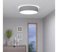 Plafoniera Moderna Romao-Z Acciaio Bianco Luce Led Integrato 35W