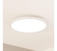 EGLO connect-z Sarsina-Z, Plafoniera LED Smart Home, uso con ZigBee, app e controllo vocale Alexa, luce regolabile bianca calda e fredda, plafoniera dimmerabile in metallo bianco, diametro 45 cm