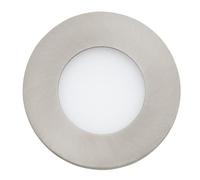 EGLO connect Set da tre lampade da incasso led Fueva-c, Smart Home, metallo colato, plastica, nickel opaco, diametro 8,5 cm, dimmeraabile, tonalità di bianco e colori regolabili