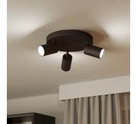 EGLO connect Telimbela-Z spot soffitto 3 luci nero EGLO