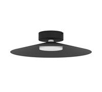 Eglo connect.z lampada LED da soffitto Conomavilla-Z, dimmerabile, ZigBee, Matter, controllo app e vocale Alexa, luce calda-fredda, RGB, nero, Ø 45 cm