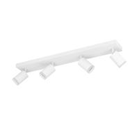 Eglo connect.z lampada LED da soffitto Melitello-Z, 4 faretti, ZigBee, Matter, app e Alexa, bianco caldo-freddo, RGB, dimmerabile, bianco