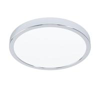 Eglo connect.z LED lampada da soffitto Fueva 6-Z, Ø 27,8 cm, ZigBee, Matter, app e controllo vocale Alexa, bianco caldo-freddo, RGB, dimmerabile, bagno, cromo, IP44