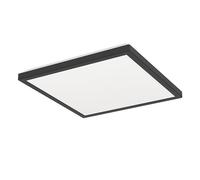 Eglo connect.z Rovito-Z Plafoniera LED per bagno, Smart Home, uso con ZigBee, app e controllo vocale Alexa, luce bianca calda e fredda, RGB, dimmerabile, nera, IP44, 29 x 29 cm