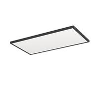 Eglo connect.z Rovito-Z Plafoniera LED per bagno, Smart Home, uso con ZigBee, app e controllo vocale Alexa, luce bianca calda e fredda, RGB, dimmerabile, nera, IP44, 57 x 30 cm