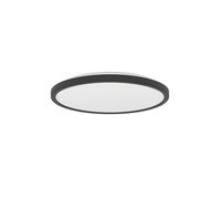 Eglo connect.z Rovito-Z Plafoniera LED per bagno, Smart Home, uso con ZigBee, app e controllo vocale Alexa, luce bianca calda e fredda, RGB, dimmerabile, nera, IP44, diametro 30 cm