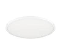 EGLO connect-z Sarsina-Z, Plafoniera LED Smart Home, uso con ZigBee, app e controllo vocale Alexa, luce regolabile bianca calda e fredda, plafoniera dimmerabile in metallo bianco, diametro 60 cm