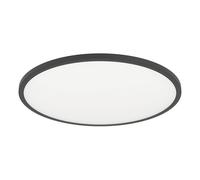 Eglo connect-z Sarsina-Z, Plafoniera LED Smart Home, uso con ZigBee, app e controllo vocale Alexa, luce regolabile bianca calda e fredda, plafoniera dimmerabile in metallo nero, diametro 60 cm