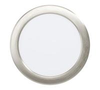 Eglo connect.z - Set di 3 faretti LED da incasso Fueva 6-Z, set di lampade da incasso per bagno, Ø 16,8 cm, ZigBee, App e Alexa, bianco caldo, dimmerabile, argento, IP44