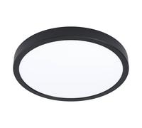 Eglo connect.z Smart-Home Lampada da soffitto a LED Fueva 6-Z, Ø 38,9 cm, ZigBee, app e controllo vocale Alexa, colore della luce: bianco caldo/freddo, dimmerabile, per bagno, nero, IP44
