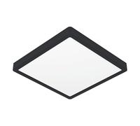 Eglo connect.z Smart-Home Lampada da soffitto a LED Fueva 6-Z, 39 x 39 cm, ZigBee, app e controllo vocale Alexa, colore della luce: bianco caldo/freddo, dimmerabile, per bagno, nero, IP44