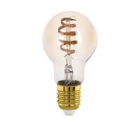 Eglo connect.z Smart Home - Lampadina LED E27, A60, Matter, ZigBee, app e controllo vocale Alexa, dimmerabile, bianco caldo-bianco freddo, 806 lumen, 7 W, vintage, colore ambrato