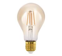 EGLO connect.z Smart Home lampadina Led E27, A60, ZigBee, app e controllo vocale, dimmerabile, bianco caldo, 500 lumen, 5,5 W, lampadina vintage ambra