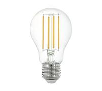 EGLO connect.z Smart Home lampadina Led E27, A60, ZigBee, app e controllo vocale, dimmerabile, bianco caldo, 806 lumen, 6 W, lampadina vintage chiara