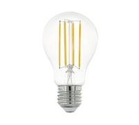 EGLO connect.z Smart Home lampadina Led E27, A60, ZigBee, app e controllo vocale, dimmerabile, bianco neutro, 806 lumen, 6 W, lampadina vintage chiara