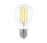 EGLO connect.z Smart Home lampadina Led E27, A60, ZigBee, app e controllo vocale, dimmerabile, bianco neutro, 806 lumen, 6 W, lampadina vintage chiara