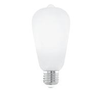 Eglo connect.z Smart Home - Lampadina LED E27, ST64, ZigBee, App e controllo vocale Alexa, dimmerabile, RGB, bianco caldo, 806 lumen, 7,5 W