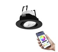 Faretto Ad Incasso Moderno Saliceto Z Alluminio Nero Led Integrato 4,7W