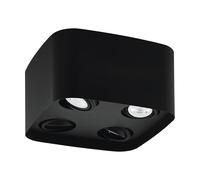 Eglo connect.z Smart Home Led lampada da soffitto Caminales-Z con quattro luci, ZigBee, app e controllo vocale, colore della luce regolabile, dimmerabile, GU10