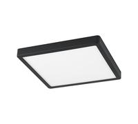 Plafoniera Moderna Fueva Z In Alluminio Nero Led Integrato 19,5W 2700 6500K Ip44
