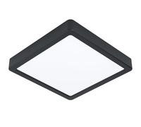 Plafoniera Moderna Fueva Z In Acciaio Nero Led Integrato 16,5W 2700 6500K Ip44