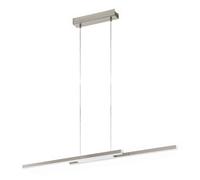 Lampadario Contemporaneo Fraioli-Z Alluminio Nichel 2 Luci Led 17W 4800Lm