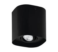 Plafoniera Moderna Caminales-Z Acciaio Nero 1 Luce Gu10 4,9W