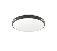 Eglo connect.z Smart Home LED Plafoniera Montegranaro-Z, ZigBee + Matter, app e controllo vocale Alexa, bianco caldo-freddo, RGB, dimmerabile, nero-bianco, Ø 39,4 cm