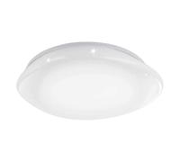 Plafoniera Contemporanea Sileras-Z Grande Led Acciaio Bianco