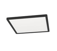 Eglo connect.z Smart Home Led Rovito-Z, lampada da soffitto nera, L x L 29,5 cm, ZigBee, app e controllo vocale, bianco caldo-bianco freddo, retroilluminazione RGB, dimmerabile