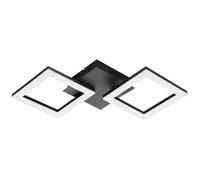 Eglo Plafoniera Moderna Paranday-Z LED ZigBee, app e Alexa, luce regolabile 47×23 cm Acciaio nero