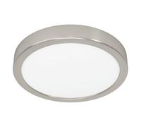 Eglo connect.z Smart-Home Plafoniera LED per bagno Fueva 6-Z, Ø 21 cm, ZigBee, app e controllo vocale Alexa, colore della luce (bianco caldo-bianco freddo), dimmerabile, argento, IP44