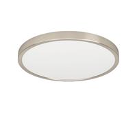 Eglo connect.z Smart-Home Plafoniera LED per bagno Fueva 6-Z, Ø 38,9 cm, ZigBee, app e controllo vocale Alexa, colore della luce (bianco caldo-bianco freddo), dimmerabile, argento, IP44